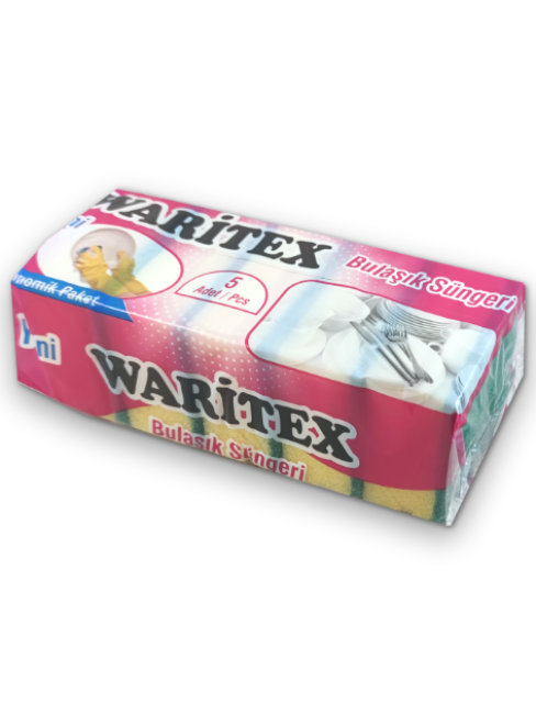 Waritex 5-pack köksvamp med grepp 1*48