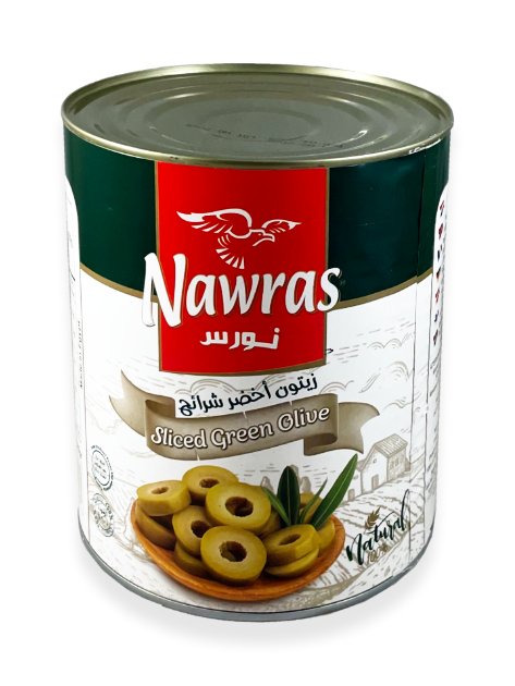 Nawras 3100 gr gröna skivade oliver 1*6