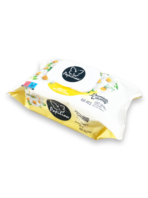 Papilion 100 pack kamomill våttservetter 1*18