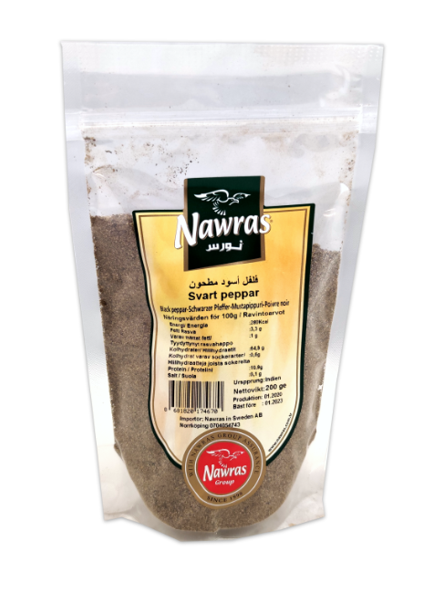 Nawras 200 gr svart peppar malen 1*12