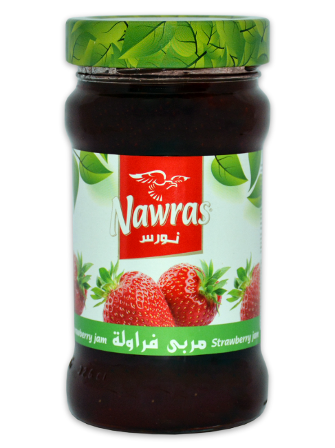 Nawras 380 gr jordgubb marmelad 1*12