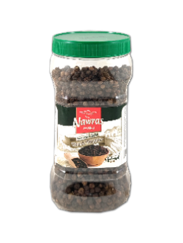 Nawras 250 gr svart peppar hel plast burk 1*12