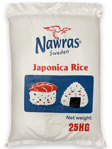 Nawras 25 kg lösvikt rund ris japonica 1*25